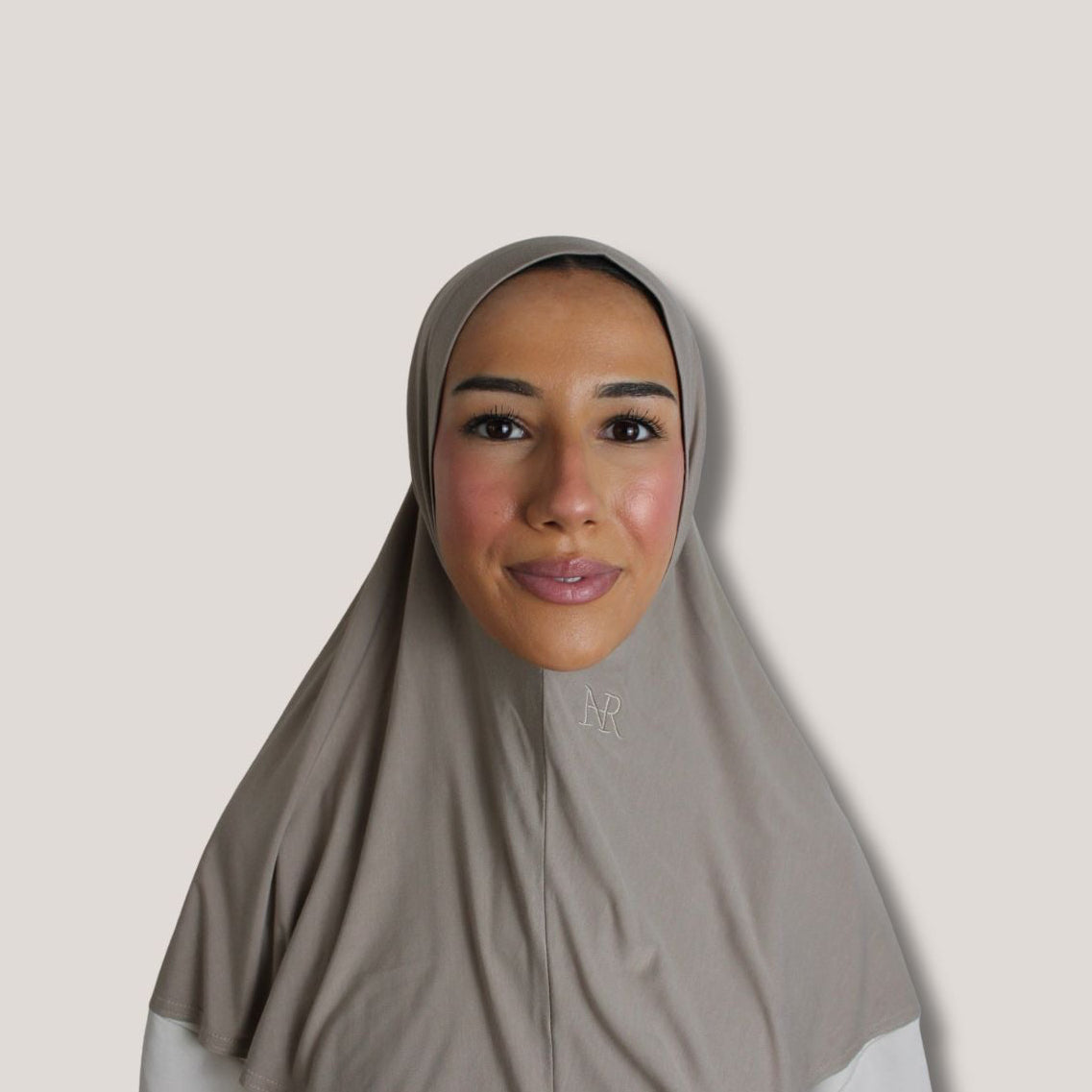 2-in-1 Bamboo instant hijab Bamboo truffle