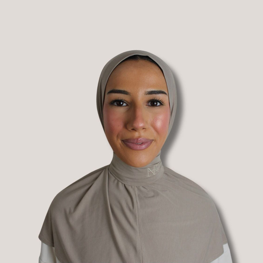 2-in-1 Bamboo instant hijab Bamboo truffle
