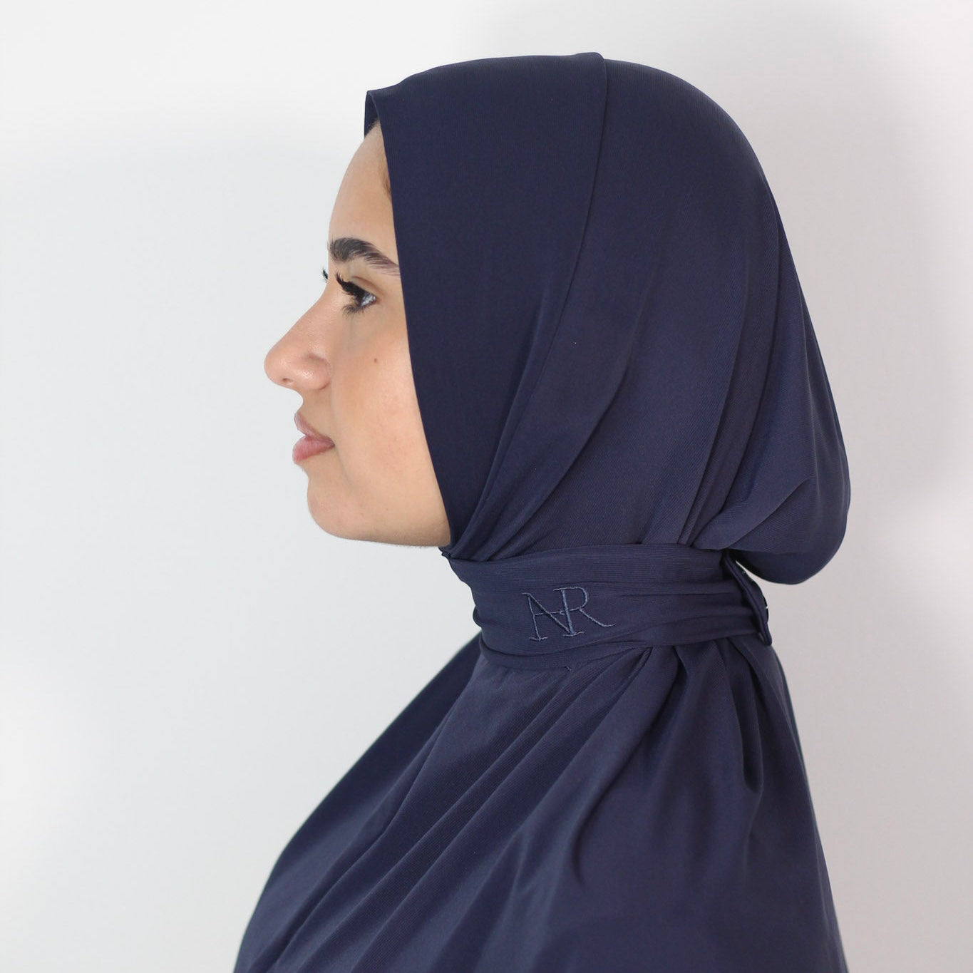 2in1 Instant Hijab Navy Luxe