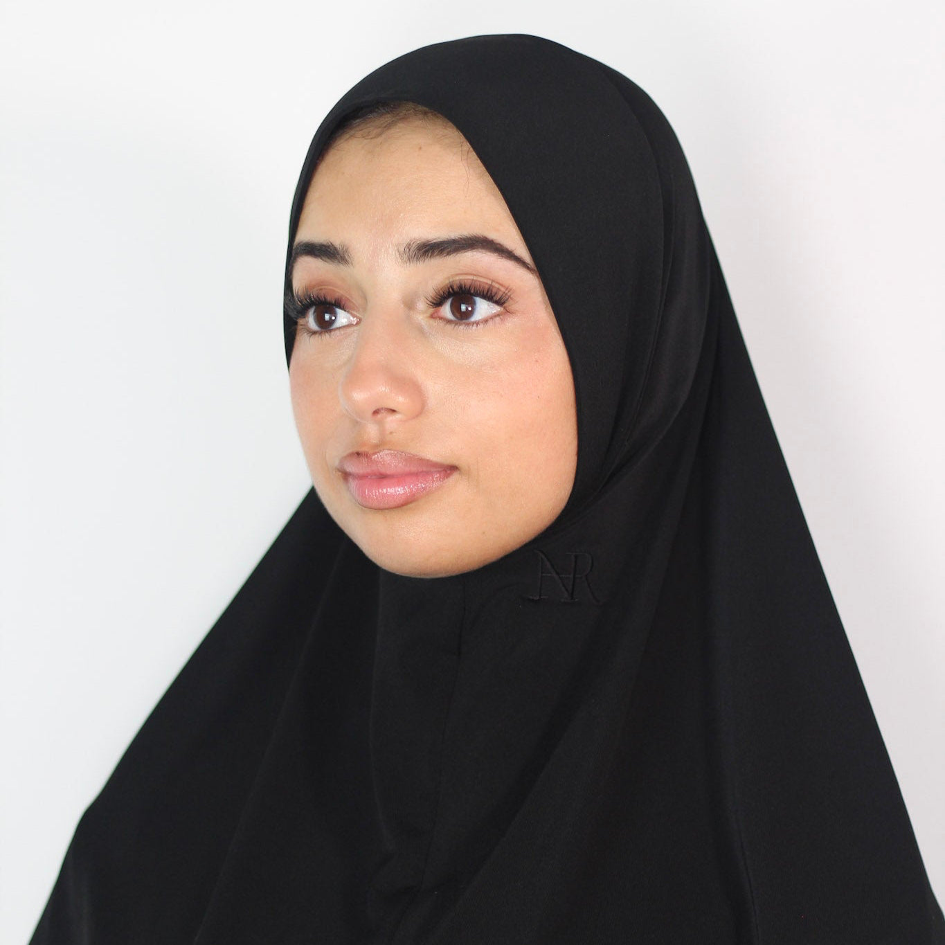 2in1 Instant Hijab Black
