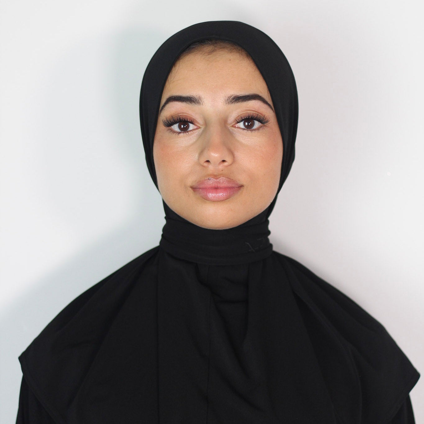 2in1 Instant Hijab Black