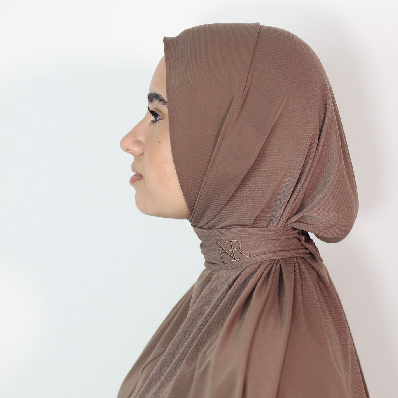 2in1 Instant Hijab Mocha Taupe