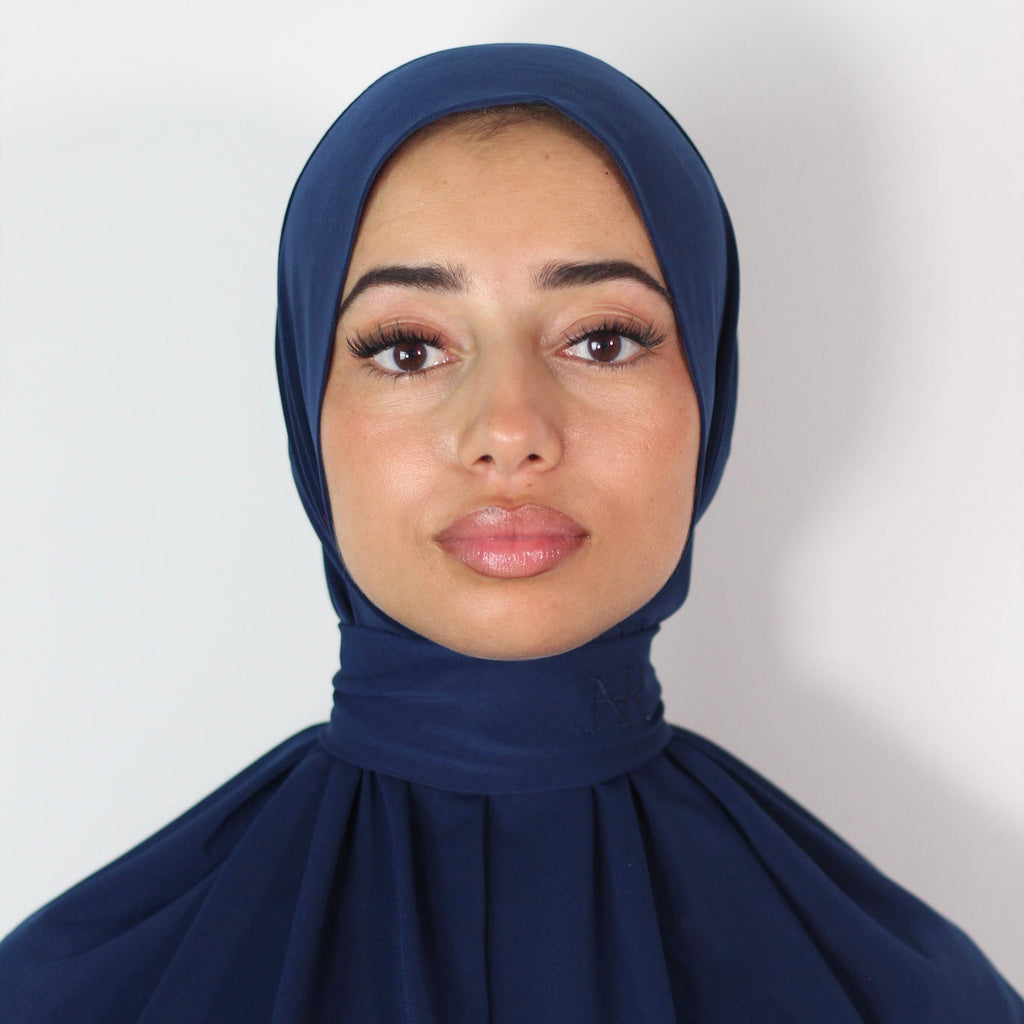 2in1 Instant Hijab Midnight Navy